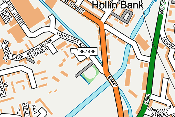 BB2 4BE map - OS OpenMap – Local (Ordnance Survey)