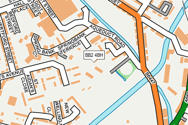 BB2 4BH map - OS OpenMap – Local (Ordnance Survey)