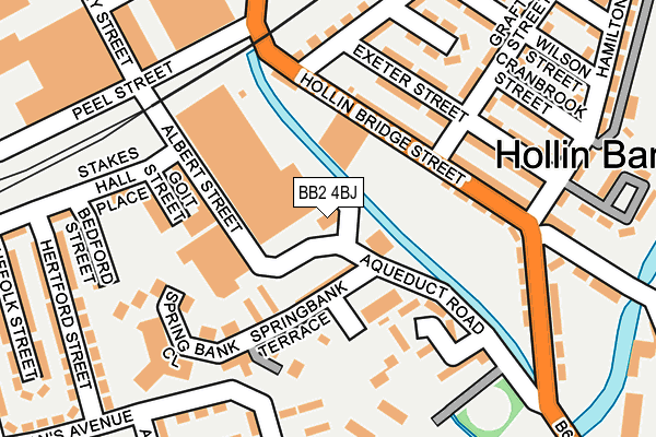 BB2 4BJ map - OS OpenMap – Local (Ordnance Survey)