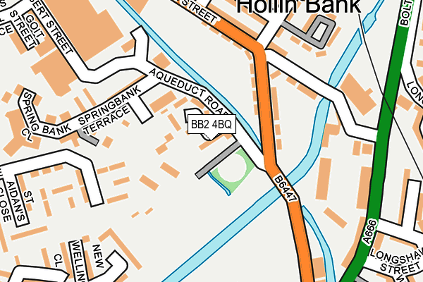 BB2 4BQ map - OS OpenMap – Local (Ordnance Survey)