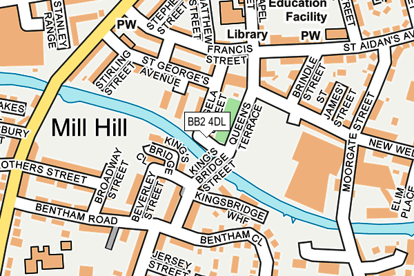 BB2 4DL map - OS OpenMap – Local (Ordnance Survey)