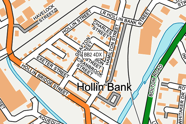 BB2 4DX map - OS OpenMap – Local (Ordnance Survey)