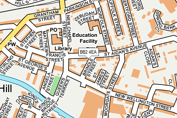 BB2 4EA map - OS OpenMap – Local (Ordnance Survey)