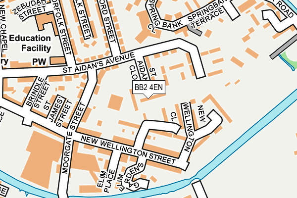 BB2 4EN map - OS OpenMap – Local (Ordnance Survey)