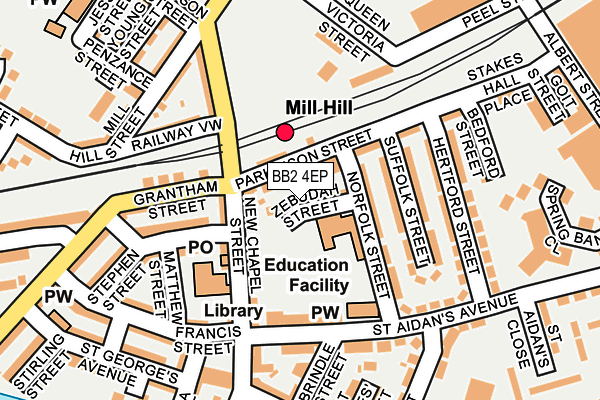 BB2 4EP map - OS OpenMap – Local (Ordnance Survey)