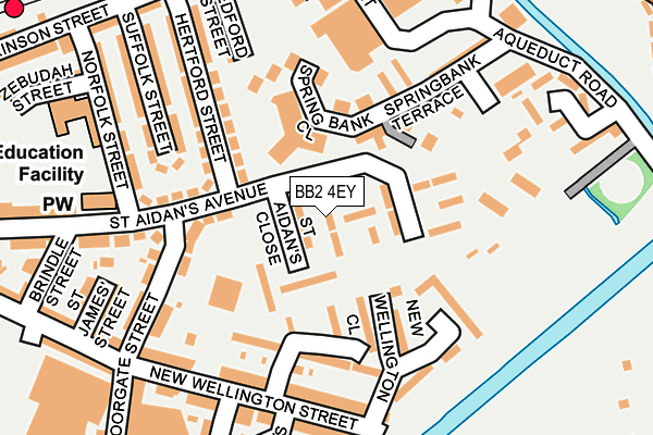 BB2 4EY map - OS OpenMap – Local (Ordnance Survey)