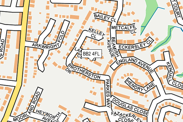 BB2 4FL map - OS OpenMap – Local (Ordnance Survey)
