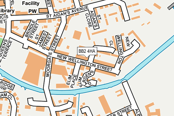 BB2 4HA map - OS OpenMap – Local (Ordnance Survey)
