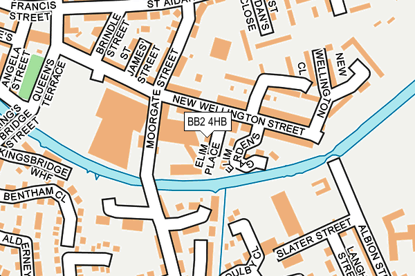 BB2 4HB map - OS OpenMap – Local (Ordnance Survey)
