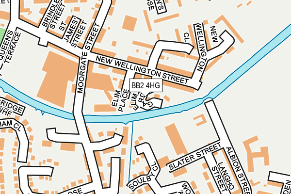 BB2 4HG map - OS OpenMap – Local (Ordnance Survey)