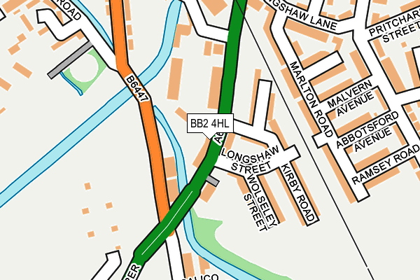BB2 4HL map - OS OpenMap – Local (Ordnance Survey)