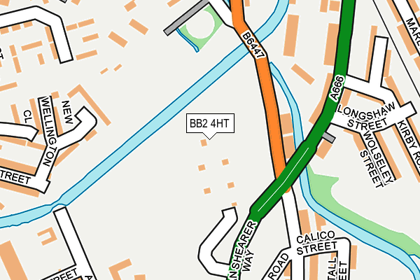 BB2 4HT map - OS OpenMap – Local (Ordnance Survey)