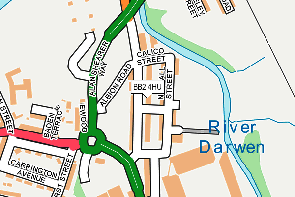 BB2 4HU map - OS OpenMap – Local (Ordnance Survey)