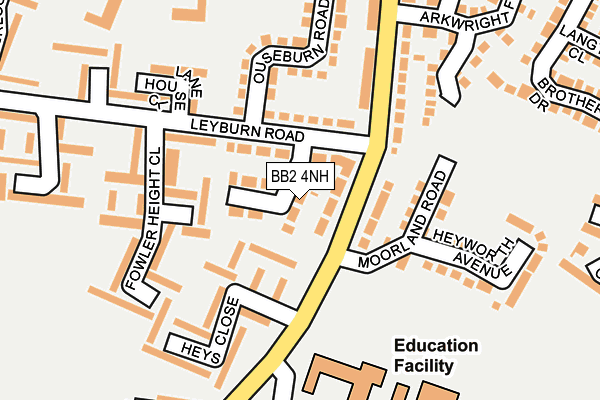 BB2 4NH map - OS OpenMap – Local (Ordnance Survey)