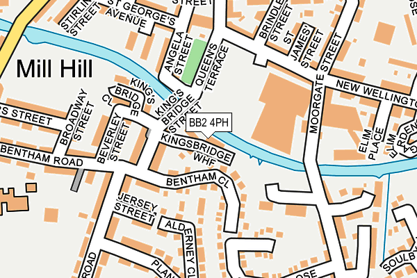 BB2 4PH map - OS OpenMap – Local (Ordnance Survey)