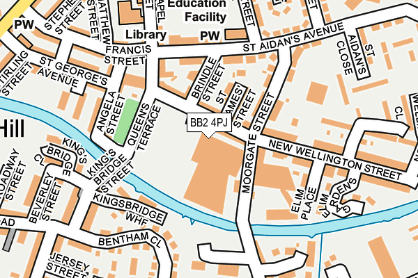 BB2 4PJ map - OS OpenMap – Local (Ordnance Survey)