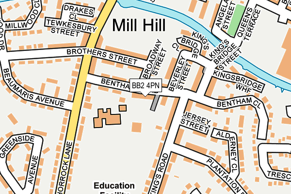 BB2 4PN map - OS OpenMap – Local (Ordnance Survey)