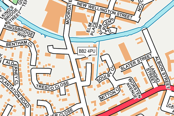 BB2 4PU map - OS OpenMap – Local (Ordnance Survey)