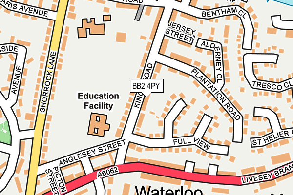 BB2 4PY map - OS OpenMap – Local (Ordnance Survey)