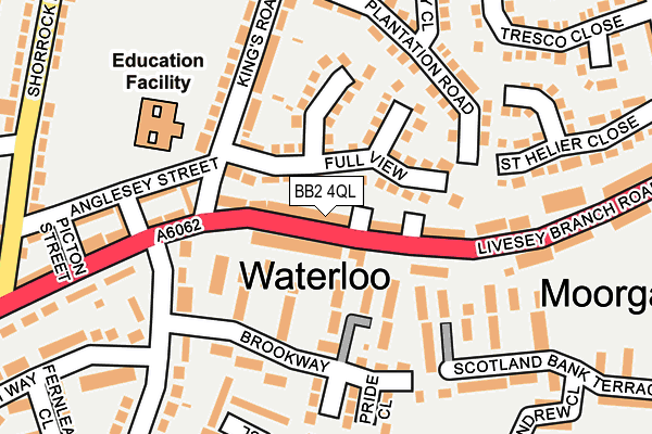 BB2 4QL map - OS OpenMap – Local (Ordnance Survey)