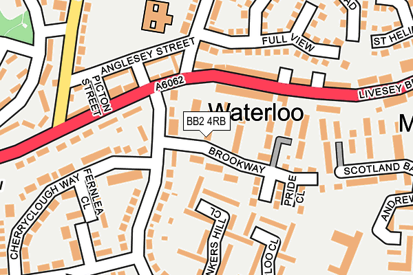 BB2 4RB map - OS OpenMap – Local (Ordnance Survey)