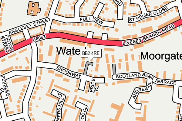 BB2 4RE map - OS OpenMap – Local (Ordnance Survey)