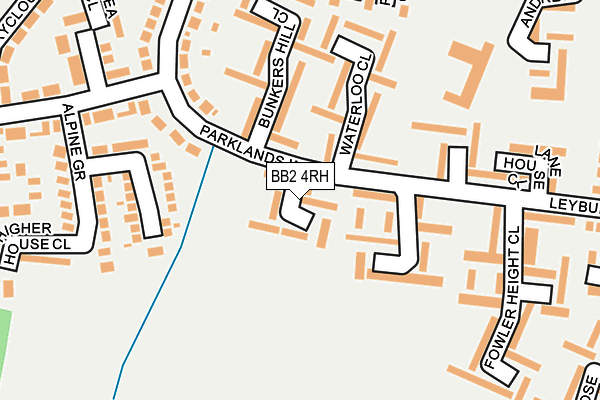 BB2 4RH map - OS OpenMap – Local (Ordnance Survey)