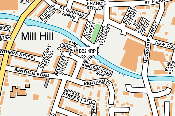 BB2 4RP map - OS OpenMap – Local (Ordnance Survey)