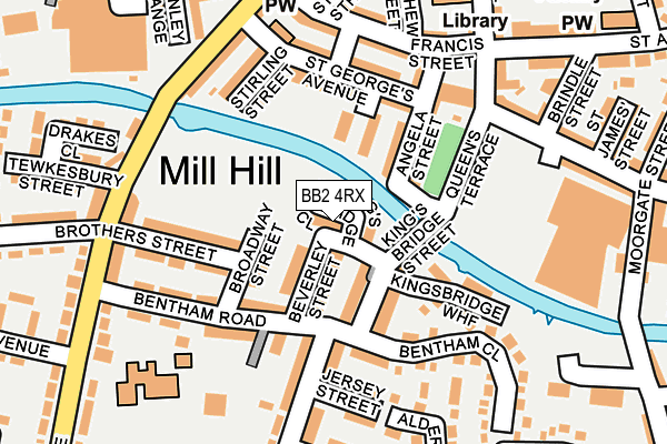 BB2 4RX map - OS OpenMap – Local (Ordnance Survey)