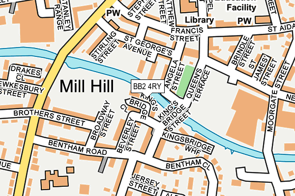 BB2 4RY map - OS OpenMap – Local (Ordnance Survey)