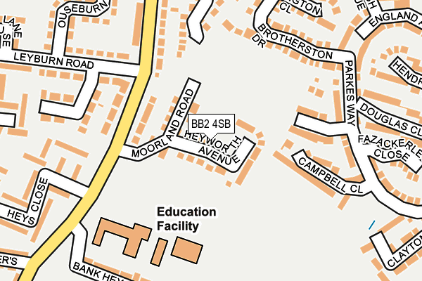 BB2 4SB map - OS OpenMap – Local (Ordnance Survey)