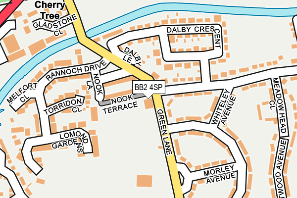 BB2 4SP map - OS OpenMap – Local (Ordnance Survey)