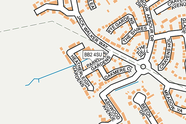 BB2 4SU map - OS OpenMap – Local (Ordnance Survey)