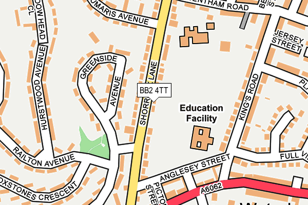 BB2 4TT map - OS OpenMap – Local (Ordnance Survey)