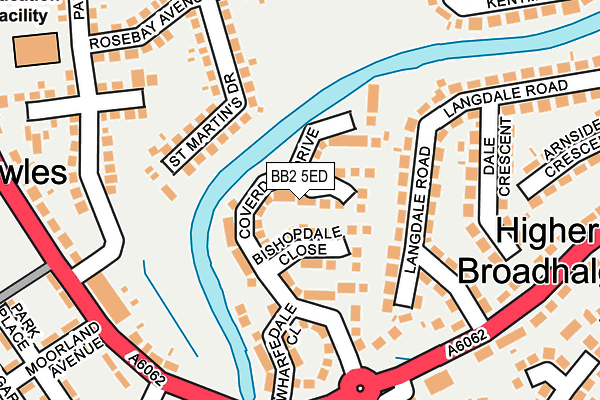 BB2 5ED map - OS OpenMap – Local (Ordnance Survey)