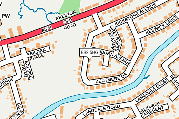 Map of TETUAN LTD. at local scale