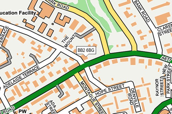 BB2 6BG map - OS OpenMap – Local (Ordnance Survey)