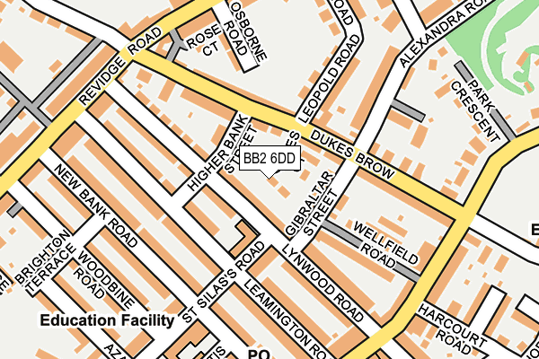 BB2 6DD map - OS OpenMap – Local (Ordnance Survey)