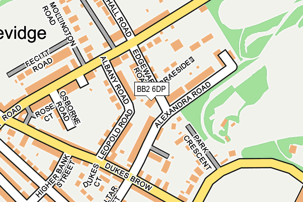 BB2 6DP map - OS OpenMap – Local (Ordnance Survey)