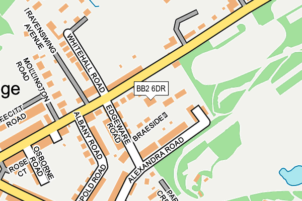 BB2 6DR map - OS OpenMap – Local (Ordnance Survey)