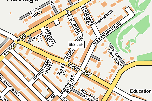 BB2 6EH map - OS OpenMap – Local (Ordnance Survey)