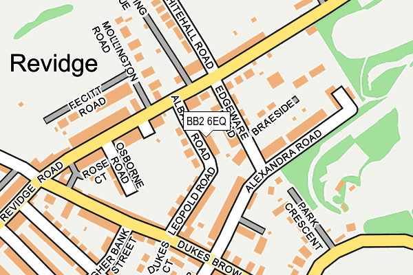 BB2 6EQ map - OS OpenMap – Local (Ordnance Survey)