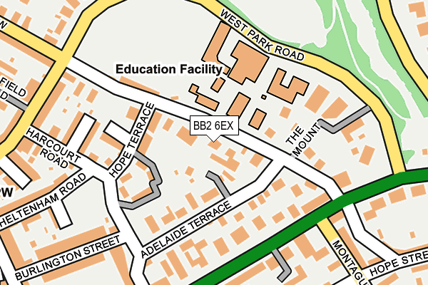 BB2 6EX map - OS OpenMap – Local (Ordnance Survey)