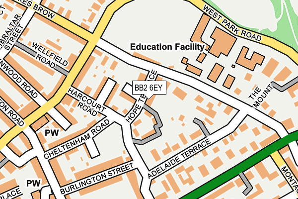 BB2 6EY map - OS OpenMap – Local (Ordnance Survey)