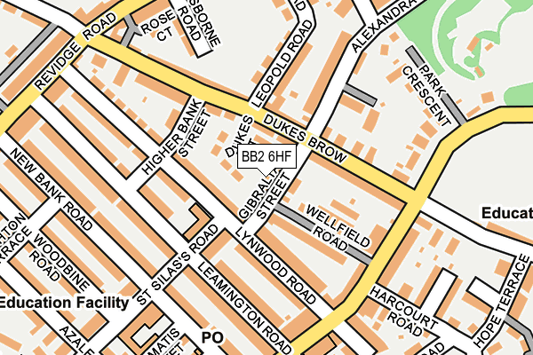 BB2 6HF map - OS OpenMap – Local (Ordnance Survey)