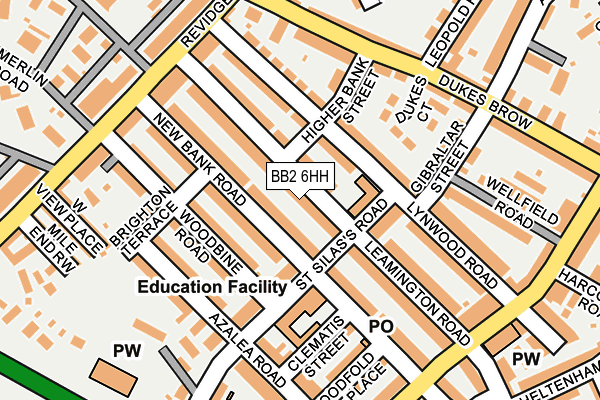 BB2 6HH map - OS OpenMap – Local (Ordnance Survey)