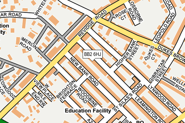 BB2 6HJ map - OS OpenMap – Local (Ordnance Survey)