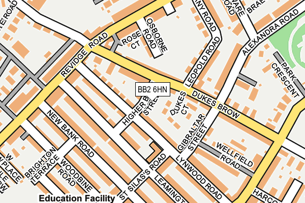 BB2 6HN map - OS OpenMap – Local (Ordnance Survey)