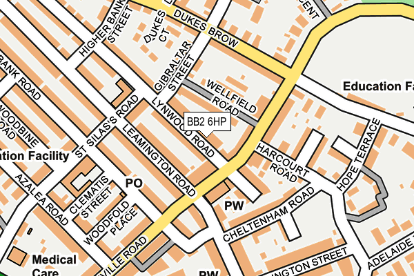 BB2 6HP map - OS OpenMap – Local (Ordnance Survey)