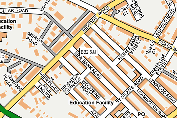 BB2 6JJ map - OS OpenMap – Local (Ordnance Survey)
